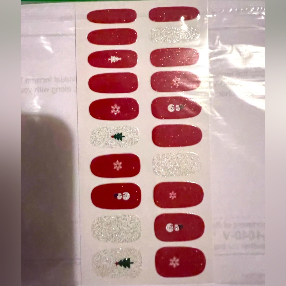 Holiday nail stickers/wraps